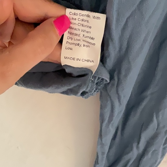 SHEIN Long Sleeve Crop Top, Size XS, Blue - Picture 7 of 7